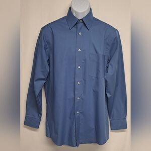 Stafford Performance The Super Shirt Classic Fit 15 32-33 Button Down Office